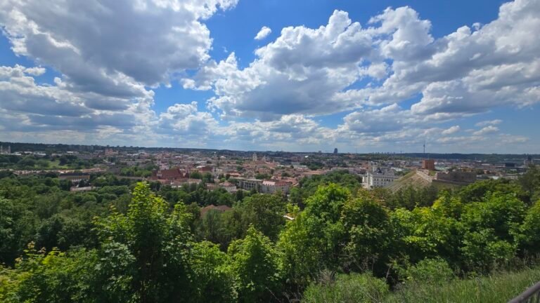 Vue panoramique sur la ville de Vilnius, Lituanie