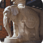 Éléphant de l’Elefantporten à Carlsberg à Copenhague