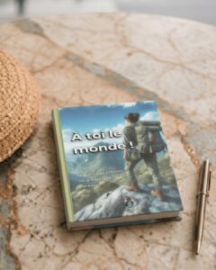 Livre "À toi le Monde" posé sur fond naturel